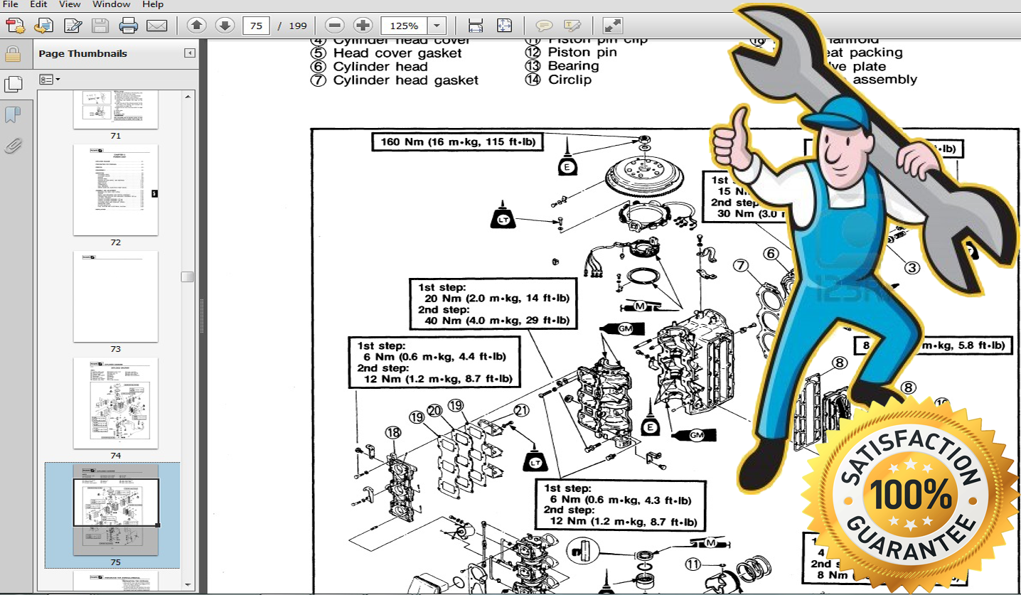 Thumbnail 2012 Yamaha F9.9 HP outboard service repair manual Thumbnail 2012 Yamaha F9.9 HP outboard service repair manual